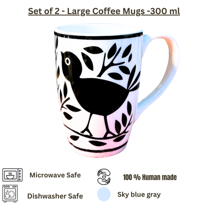 Blackbird Serenity Mug – Elegant Ceramic Coffee Mug Under ₹500