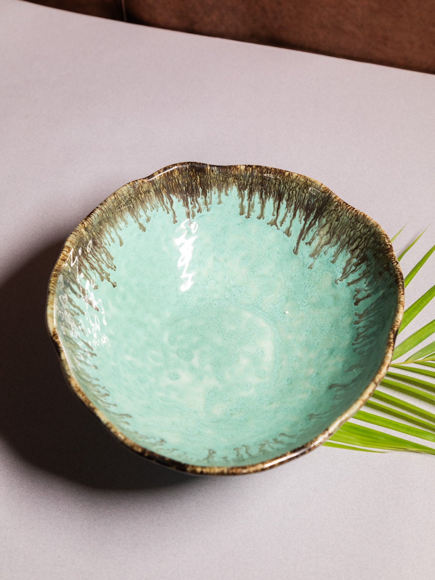 Gooseberry Green Studio Asymmetrical Bowl