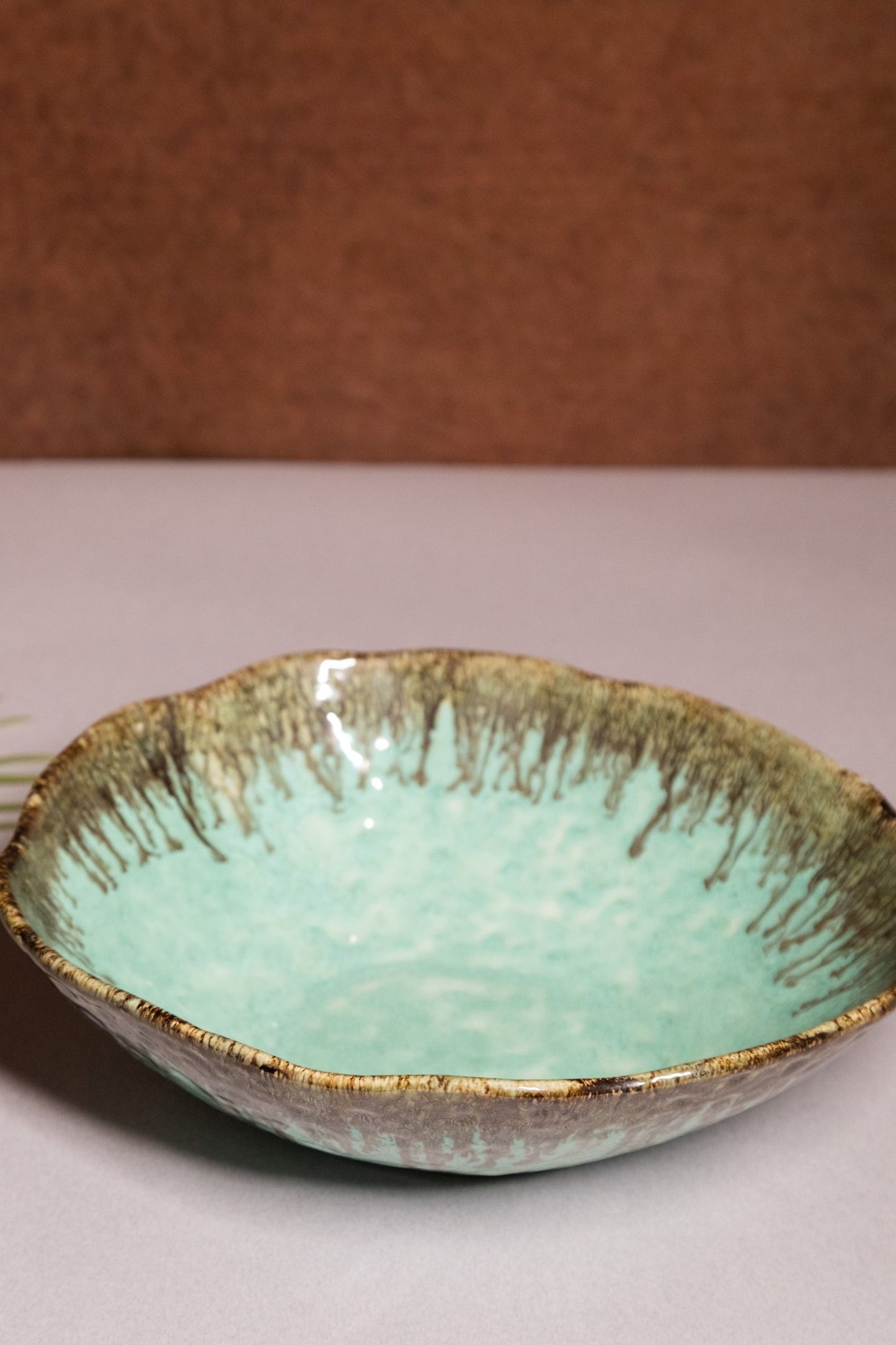 Gooseberry Green Studio Asymmetrical Bowl