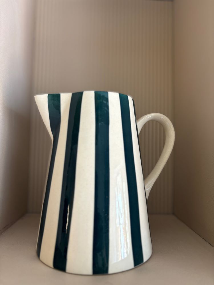 Monochrome Charm Ceramic Pitcher