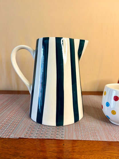 Monochrome Charm Ceramic Pitcher