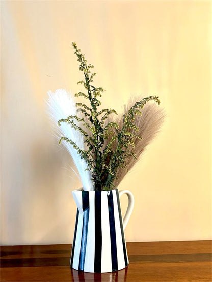 Monochrome Charm Ceramic Pitcher