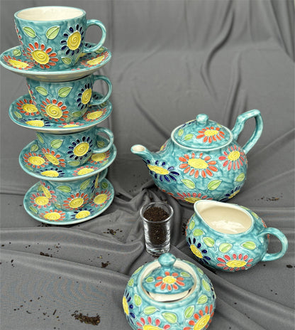 Petal Radiance Tea Set