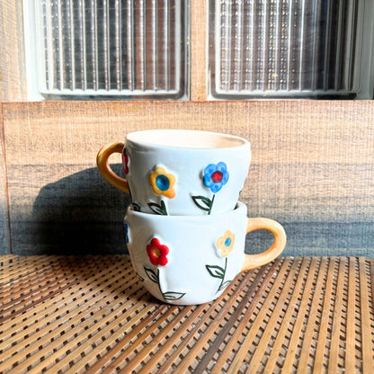 Spring Ceramic Tea Cup