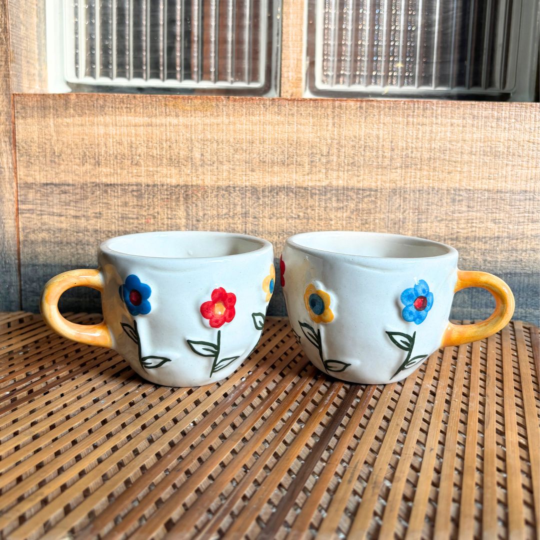 Spring Ceramic Tea Cup