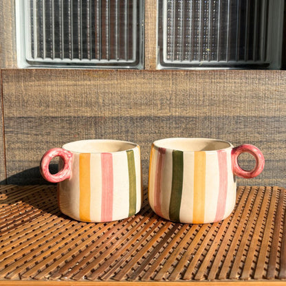 Dot and Line Tea Cup Set of 2