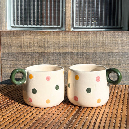 Dot and Line Tea Cup Set of 2