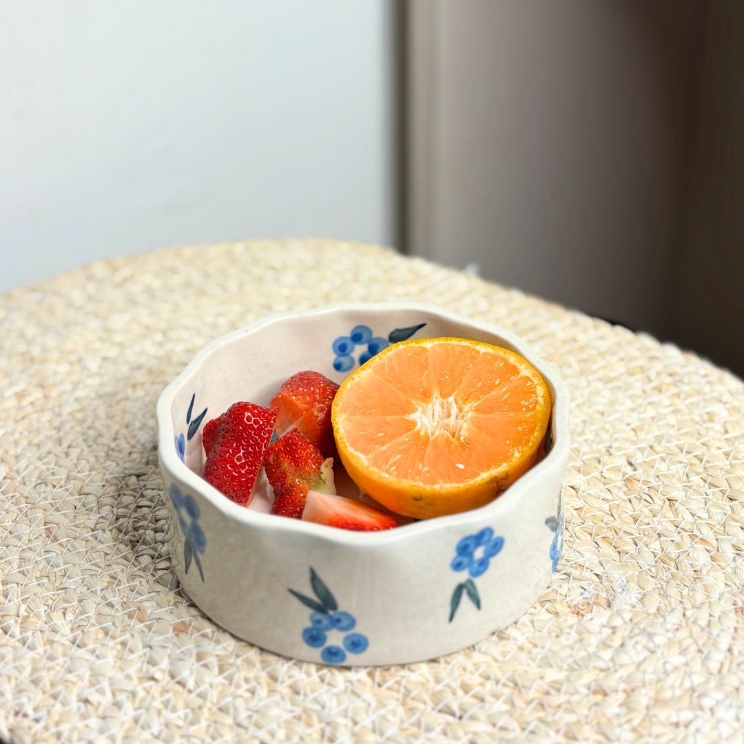 Lavender cereal bowl