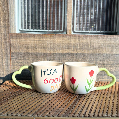 Heart Handle Cup Set of 2